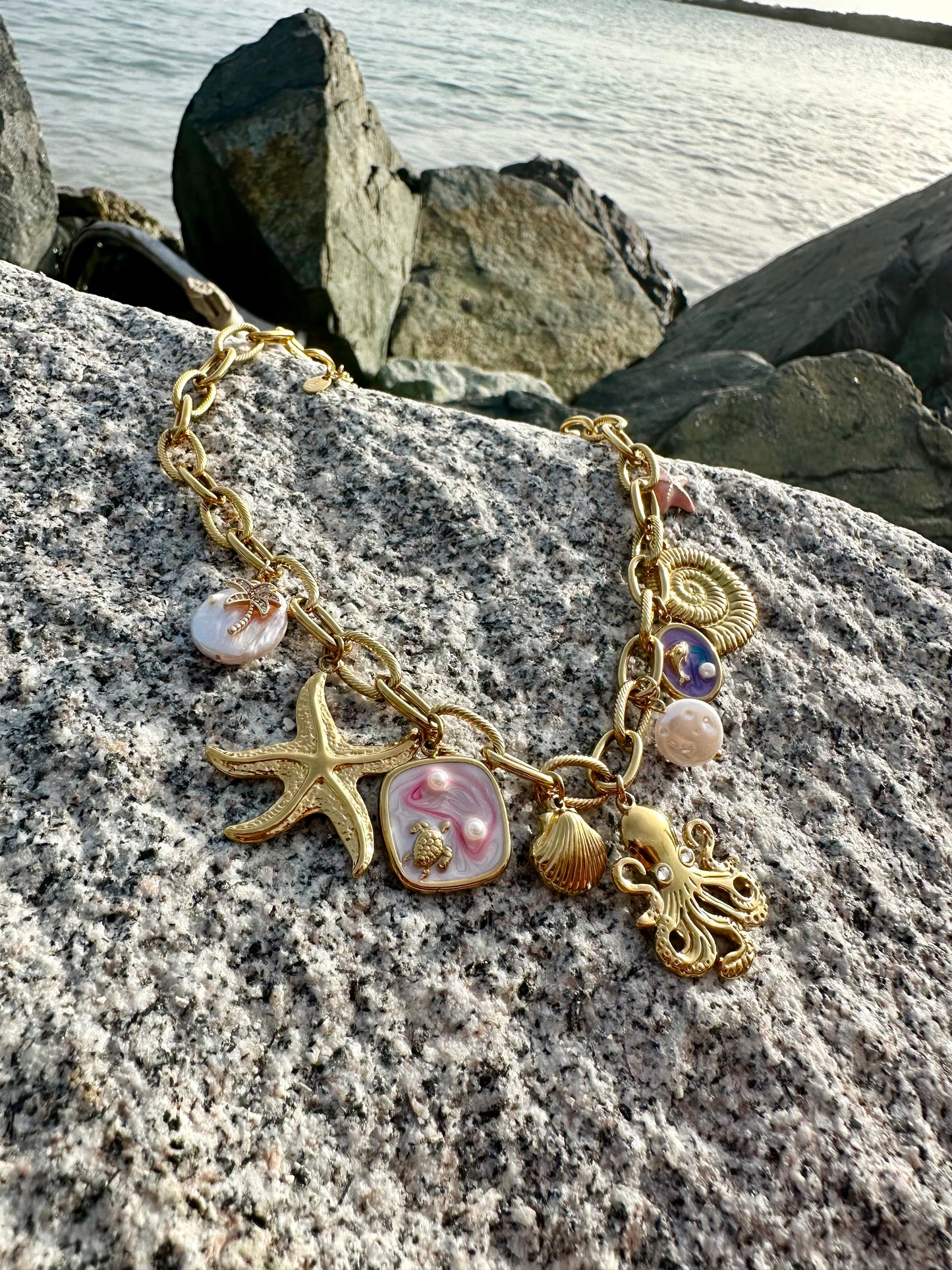 Golden Sea Necklace
