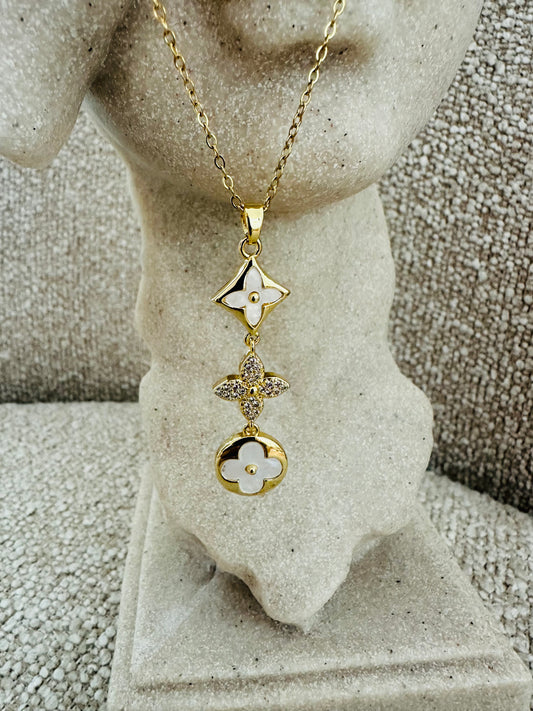 Tree Flower Pendant Necklace