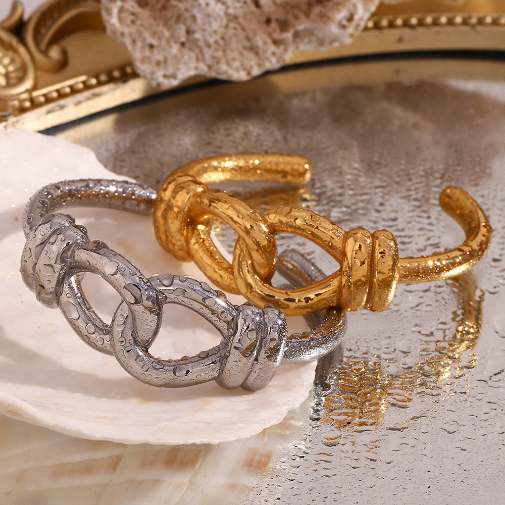 Gold Knot Bangle