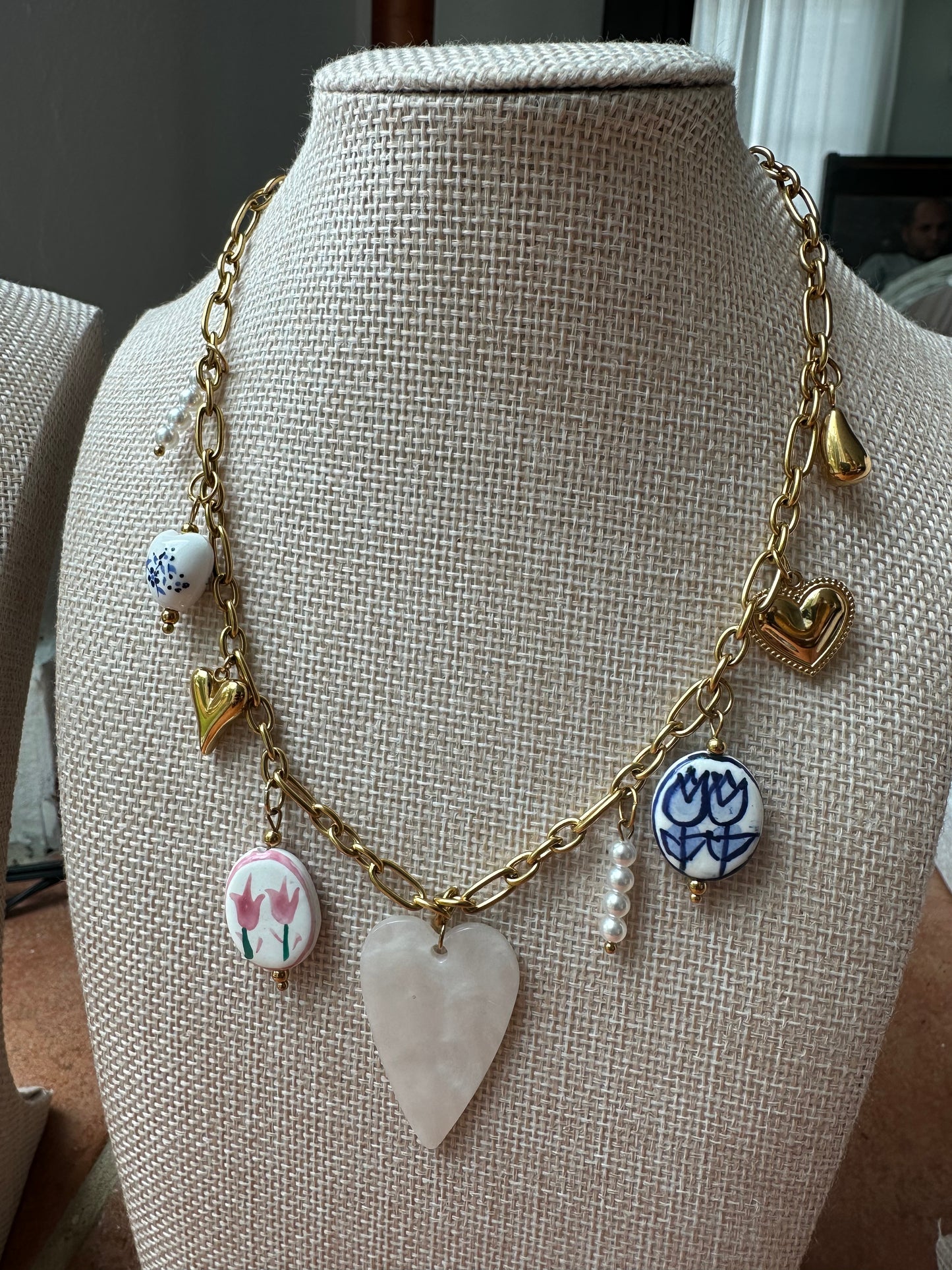 Snail Heart Necklace