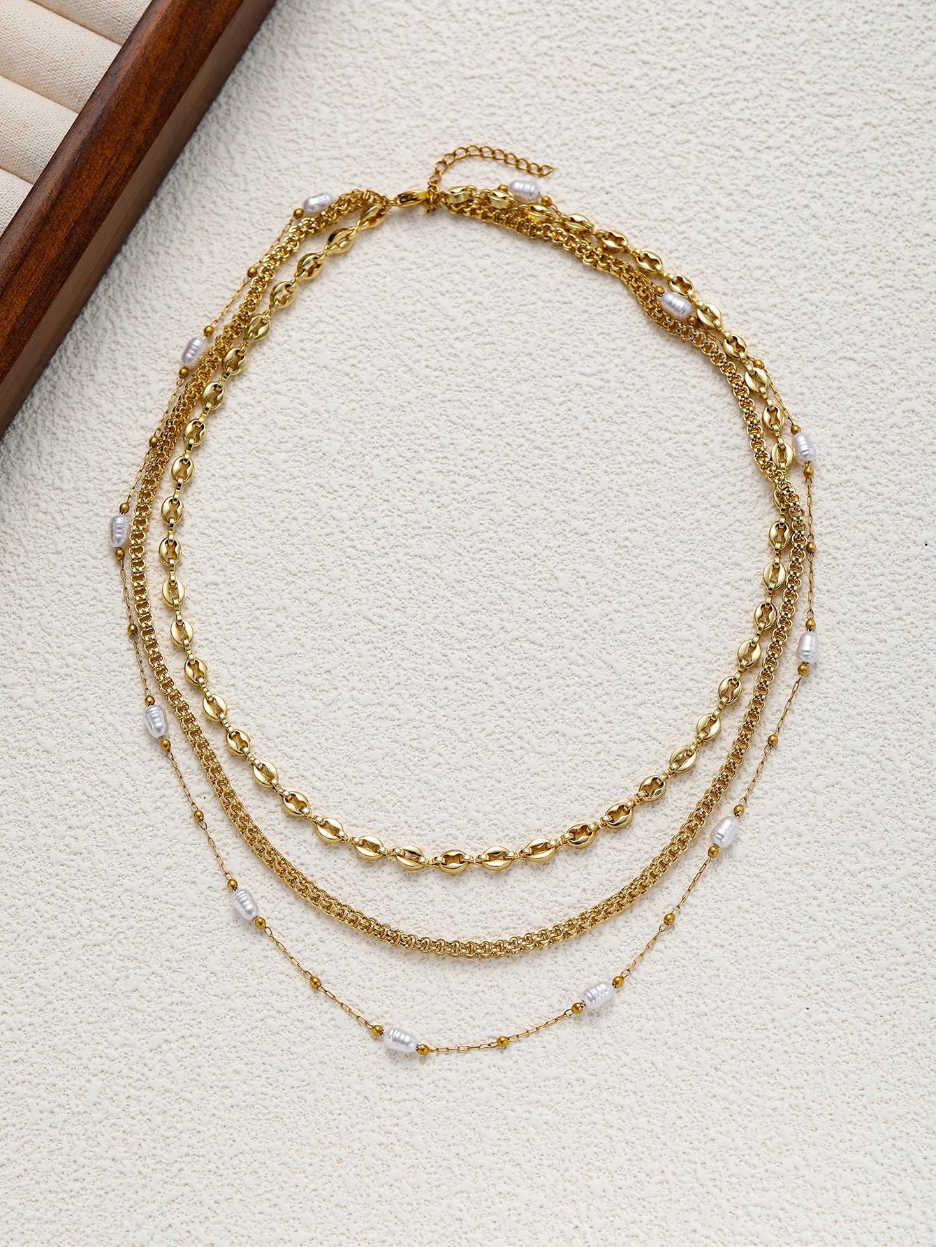3 Layer Pearl Necklace