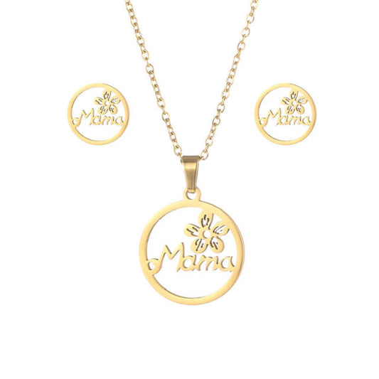 Mama gold stainless steal set