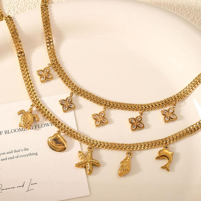 Ocean Charm Necklace