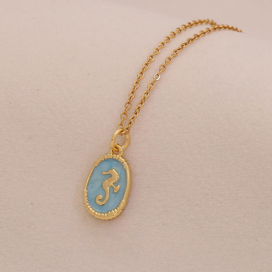 Summer Seahorse Pendant