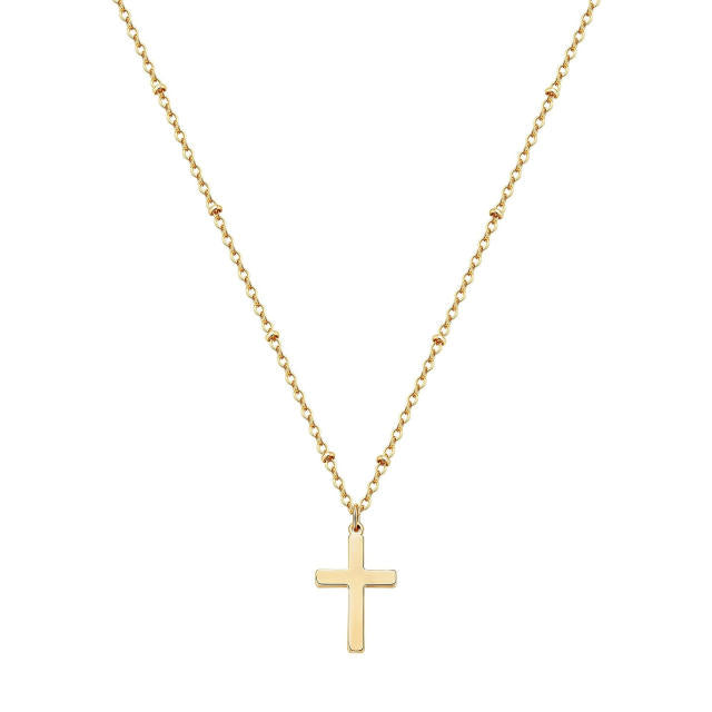 Gold Cross Stainless Steal Pendant