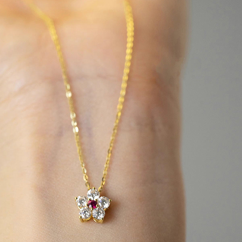 Cute tiny flower pendant