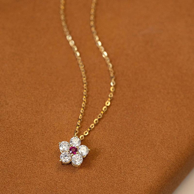 Cute tiny flower pendant