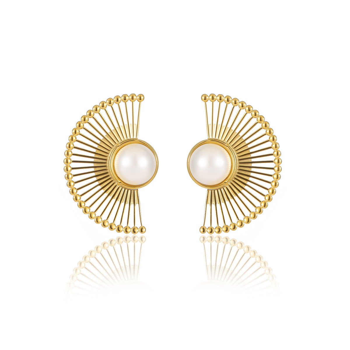 Vintage Fan Shape earrings