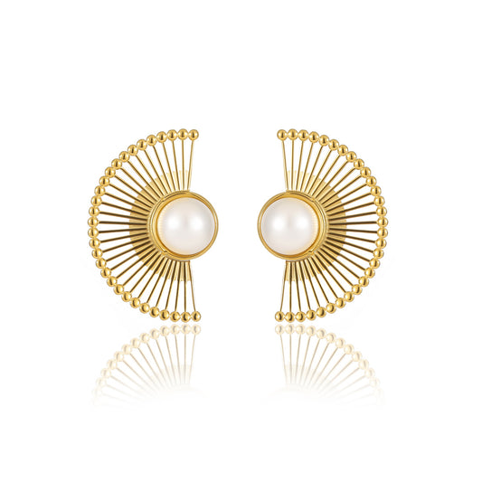 Vintage Fan Shape earrings