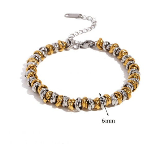 Mix two tone bracelet